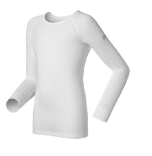 BL TOP CREW NECK L/S ACTIVE WARM KIDS - WHITE