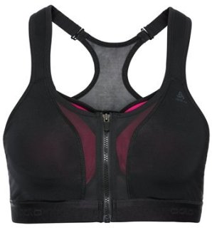 SPORTS BRA DOUBLE HIGH - BLACK/BEETROOT PURPLE annullato fw19