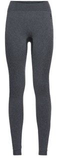 BL BOTTOM LONG PERFORMANCE WARM ECO - GREY MELANGE - BLACK