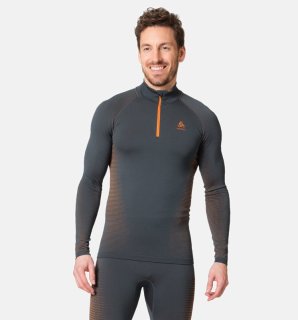 BL TOP TURTLE NECK L/S HALF ZIP PERFORMA - INDIA INK