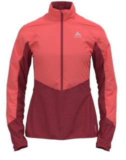 JACKET RUN EASY WARM HYBRID - DEEP CLARET / SIESTA
