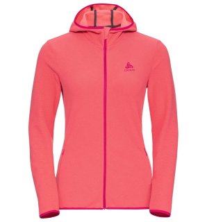HOODY MIDLAYER FULL ZIP ROY - BEETROOT PURPLE / SIESTA / STRIPES