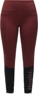 LIM COMP Q TIGHTS - MAROON RED/TRUE BLACK