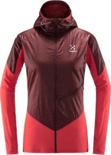 LIM Q HYBRID HOOD - HIBISCUS RED/MAROON RED