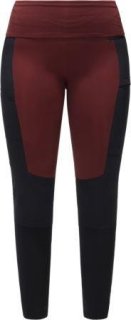 FJELL HYBRID Q TIGHTS - MAROON RED/TRUE BLACK