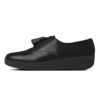 CLASSIC TASSEL SUPEROXFORD TM - ALL BLACK LEATHER