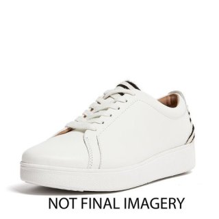 RALLY ZEBRA-BACK LEATHER SNEAKERS - URBAN WHITE/ZEBRA