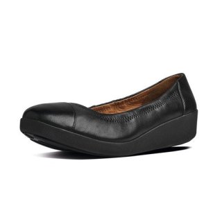 F-POP TM BALLERINA - ALL BLACK LEATHER
