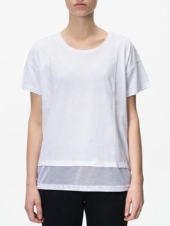 TECH DRAWSTRING TEE W - WHITE