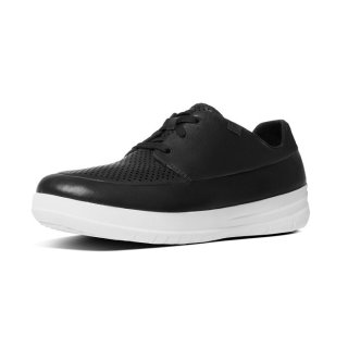 MEN'S SPORTY POP PERFORATED SNEAKER - BLACK