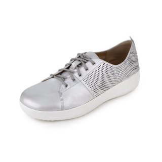 F-SPORTY TM II LACE UP PERF SNEAKERS - SILVER