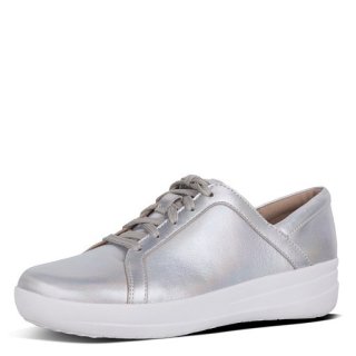 F-SPORTY TM II LACE UP SNEAKERS IRIDESCENT - SILVER