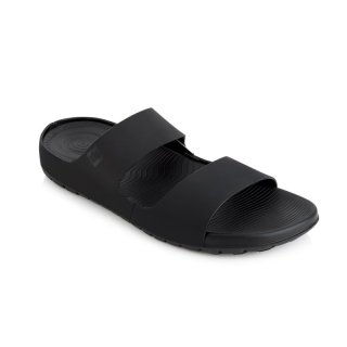 LIDO TM DOUBLE SLIDE SANDALS IN NEOPRENE - BLACK