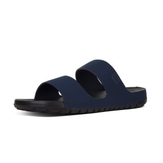 LIDO TM DOUBLE SLIDE SANDALS IN NEOPRENE - MIDNIGHT NAVY