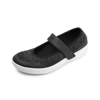 ÜBERKNIT TM MARY JANES - BLACK/SOFT GREY