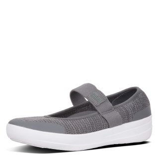 ÜBERKNIT TM MARY JANES - CHARCOAL/METALLIC PEWTER