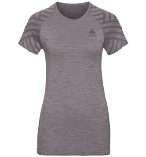 BL TOP CREW NECK S/S KINSHIP SEAMLESS - QUAIL MELANGE