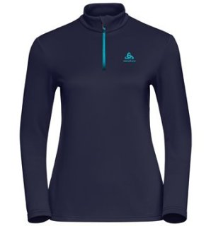 HARBIN MIDLAYER 1/2 ZIP - PEACOAT