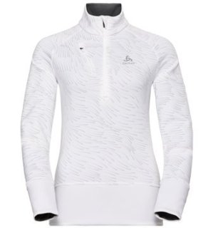 BIRDY MIDLAYER 1/2 ZIP - WHITE/AOP FW18