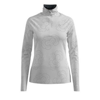 MIDLAYER 1/2 ZIP BIRDY CERAMIWARM - WHITE / AOP FW19