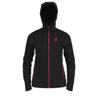HOODY MIDLAYER FULL ZIP BERRA COSY - BLACK