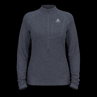 MID LAYER 1/2 ZIP TENCIA - INDIA INK MELANGE