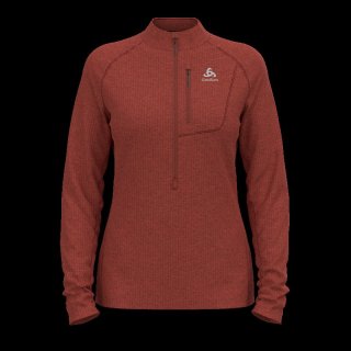 MID LAYER 1/2 ZIP TENCIA - SPICED APPLE MELANGE