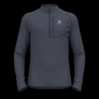 MID LAYER 1/2 ZIP TENCIA - INDIA INK MELANGE