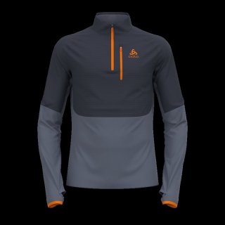 MID LAYER 1/2 ZIP DESCENT CW 200 SL - INDIA INK/FOLKSTONE GREY