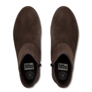 SUPERMOD LEATHER TM ANKLE BOOT II - CHOCOLATE SUEDE