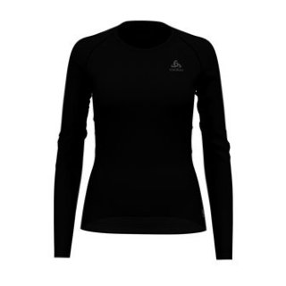 BL TOP CREW NECK L/S ACTIVE F DRY LIGHT - BLACK