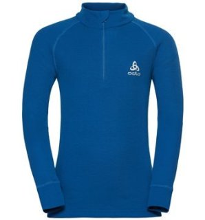 ACTIVE ORIGINALS WARM KIDS SUW TOP TURTLE NECK 1/2 ZIP LS - ENERGY BLUE