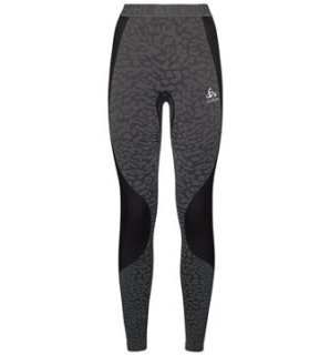 BL BOTTOM LONG BLACKCOMB - BLACK / ODLO STEEL GREY / SILVER