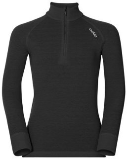 BL TOP TURTLE NECK L/S HALF ZIP ACTIVE W - BLACK