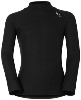 BL TOP TURTLE NECK L/S ACTIVE WARM KIDS - BLACK