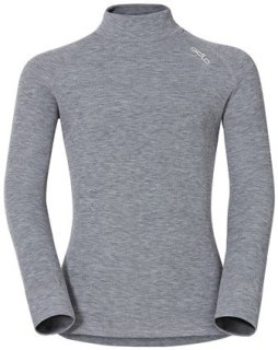 BL TOP TURTLE NECK L/S ACTIVE WARM KIDS - GREY MELANGE
