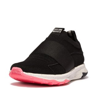 VITAMIN FF e01 KNIT ELASTIC SPORTS SNEAKERS - Black Mix - DROP 11