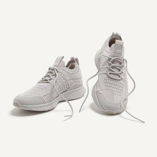 VITAMIN FF KNIT SPORTS TRAINERS - SOFT GREY