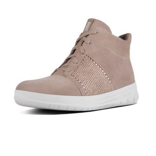 SPORTY-POP TM X CRYSTAL HIGH TOP - MOCHA