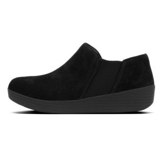 SUPERCHELSEA SLIP-ONS - BLACK SUEDE