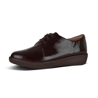DERBY CRINKLE PATENT - BERRY