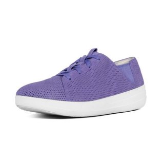 F-SPORTY TM LACE UP SNEAKER (PERF) - LAVENDER BLUE