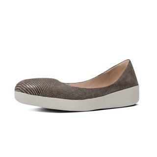 LIZARD PRINT SUPERBALLERINA TM - CHOCOLATE BROWN
