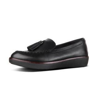 PETRINA MOCASSIN - BLACK (LEATHER) AW01