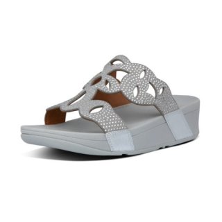 ELORA CRYSTAL SLIDES - SILVER