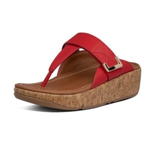 REMI ADJUSTABLE TOE THONGS - RED