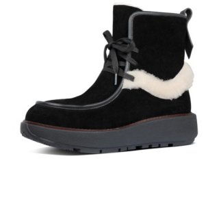 NYSSA SUEDE ANKLE BOOTS - ALL BLACK