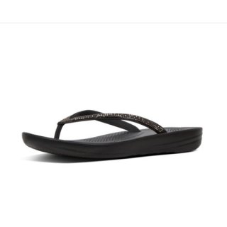 iQUSHION SPARKLE - FLIP FLOPS - BLACK CO