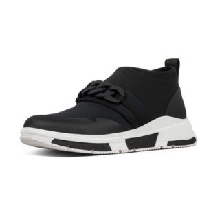HEDA CHAIN SLIP - ON SNEAKERS - BLACK