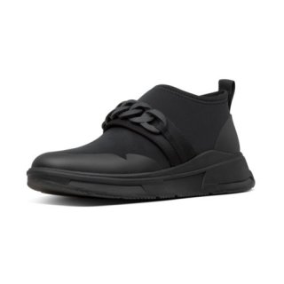 HEDA CHAIN SLIP - ON SNEAKERS - ALL BLACK es